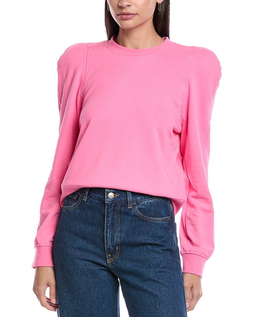 Rebecca Minkoff Jade Sculpted Sweatshirt In Pink