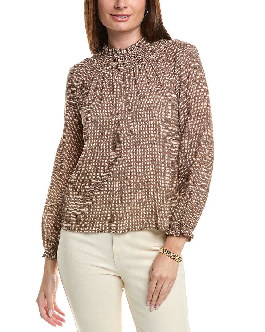 J.mclaughlin Antonia Blouse In Blue