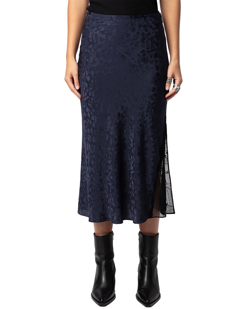 Zadig & Voltaire Jayla Jac Leo Silk Skirt