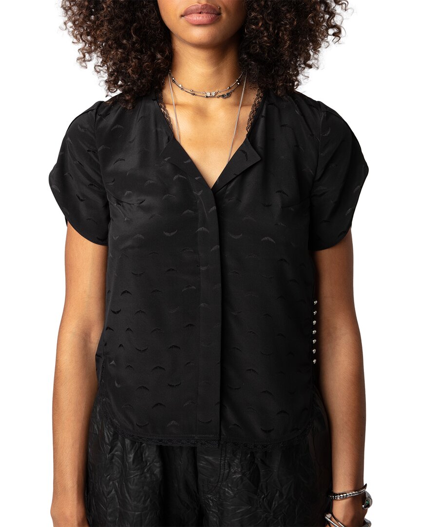 Zadig & Voltaire Tiffiny Jac Wings Silk Top