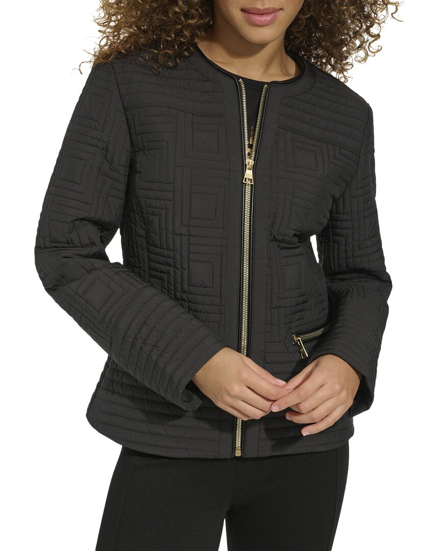 KARL LAGERFELD KARL LAGERFELD COLLARLESS QUILTED JACKET