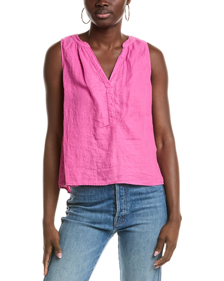 Shop Velvet By Graham & Spencer Tacy Linen Top
