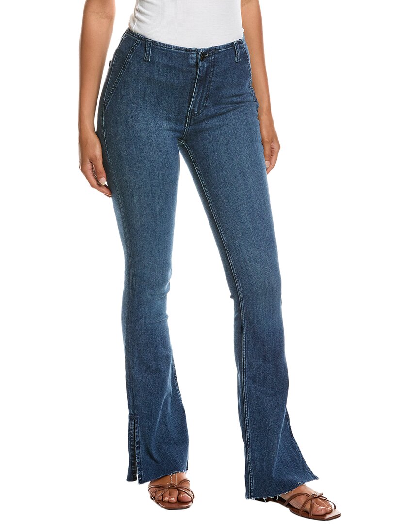 FREE PEOPLE FREE PEOPLE LEVEL UP SLIT BOOTCUT NIGHT SKY FLARE JEAN