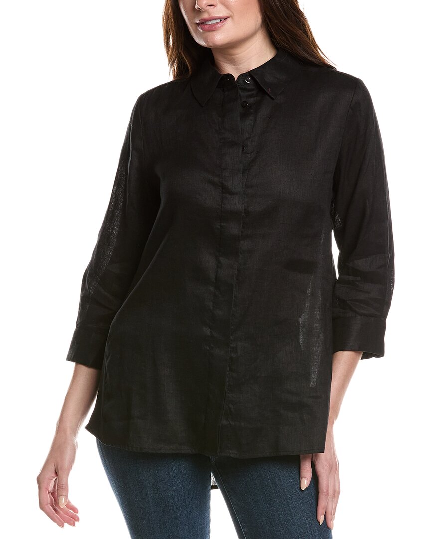 Tyler Boe Dora Linen Tunic In Black