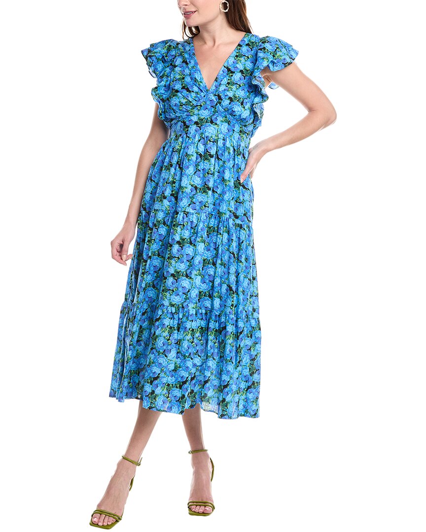 Shop English Factory Tiered Midi Dress
