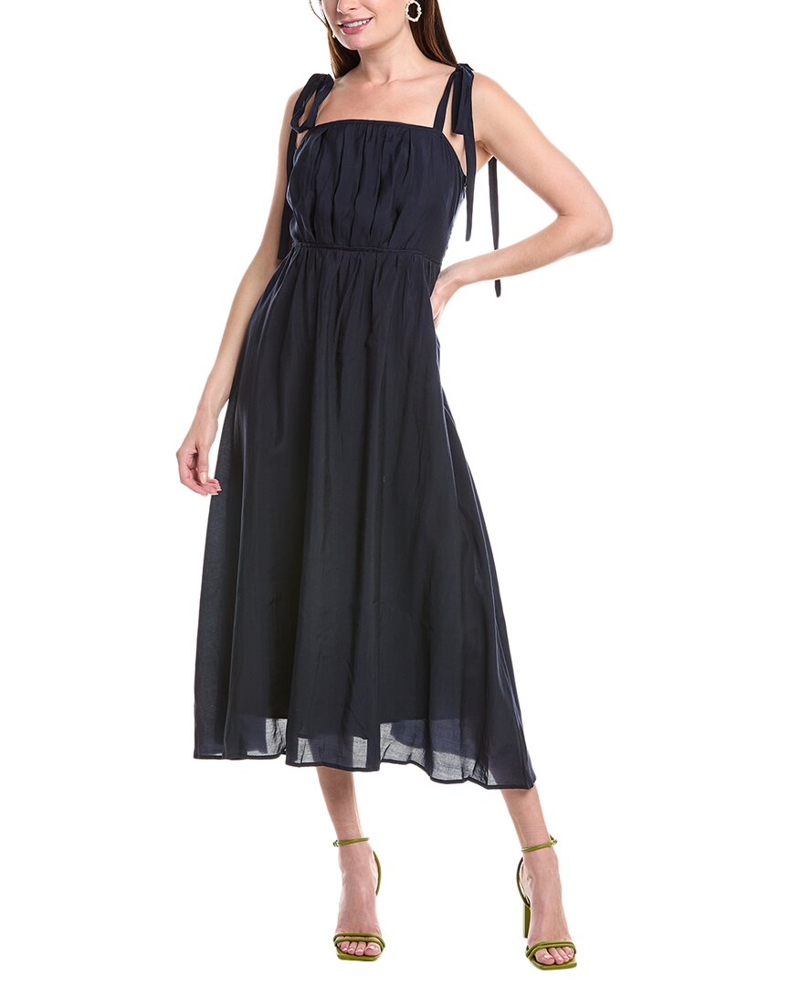 Endless Rose Pleated Midi Dress In Blue