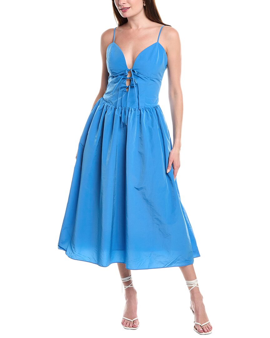 ENDLESS ROSE ENDLESS ROSE TIE FRONT MIDI DRESS