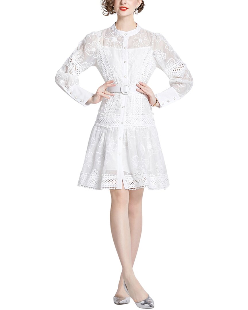Elaine Mini Dress In White