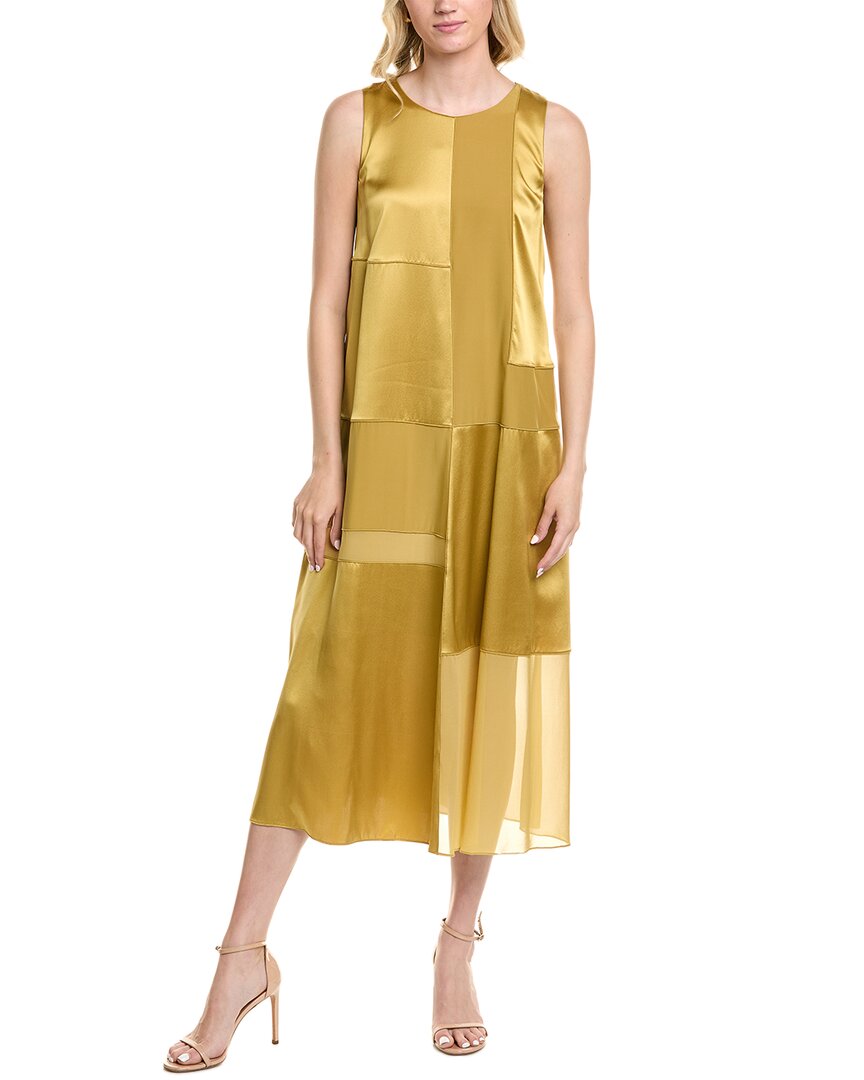 Lafayette 148 New York Panel Silk Midi Dress