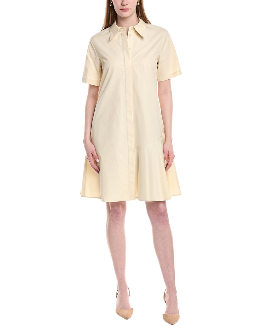 Lafayette 148 New York Flounced Hem Shirtdress