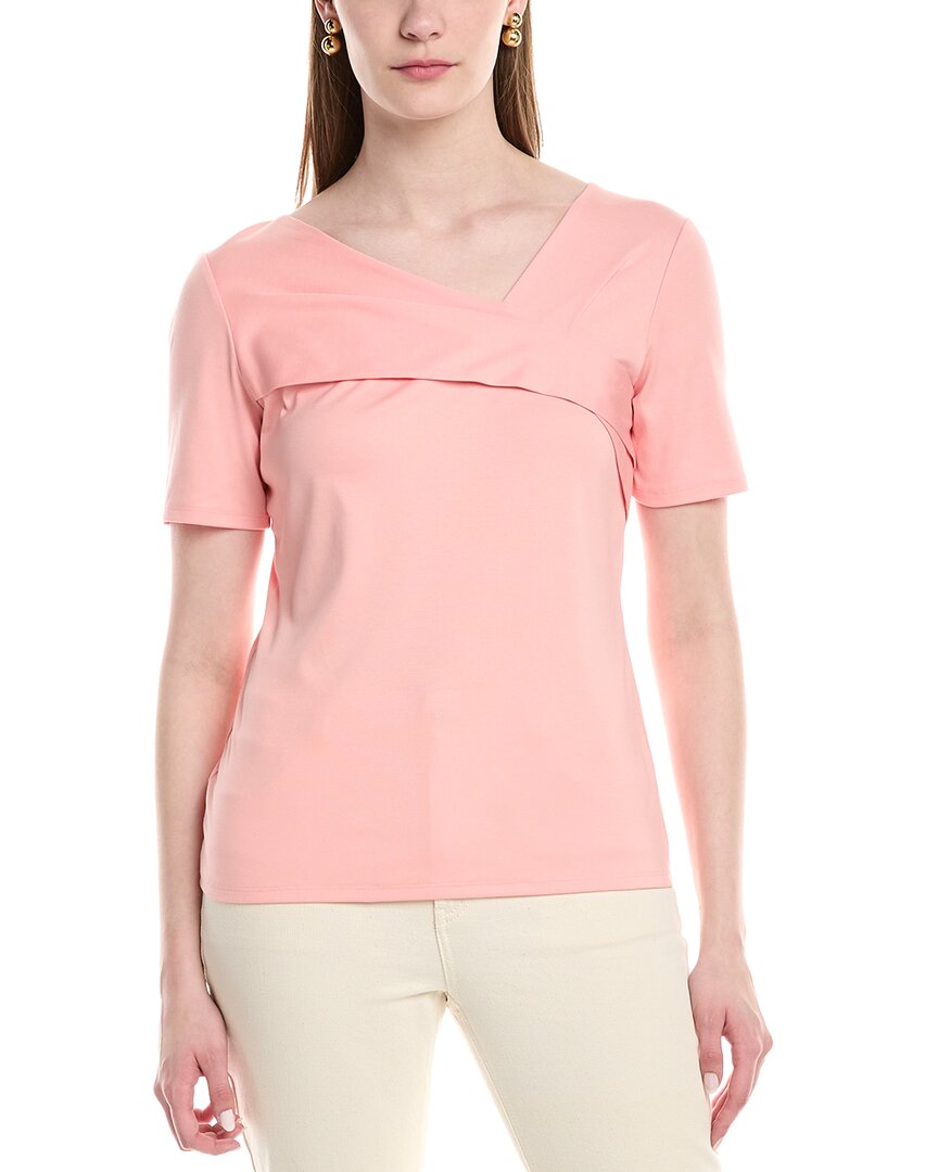 Lafayette 148 Twisted Top In Pink