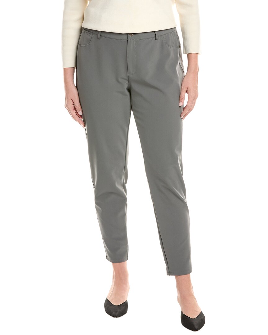 Lafayette 148 New York Mercer Step Hem Jean In Gray