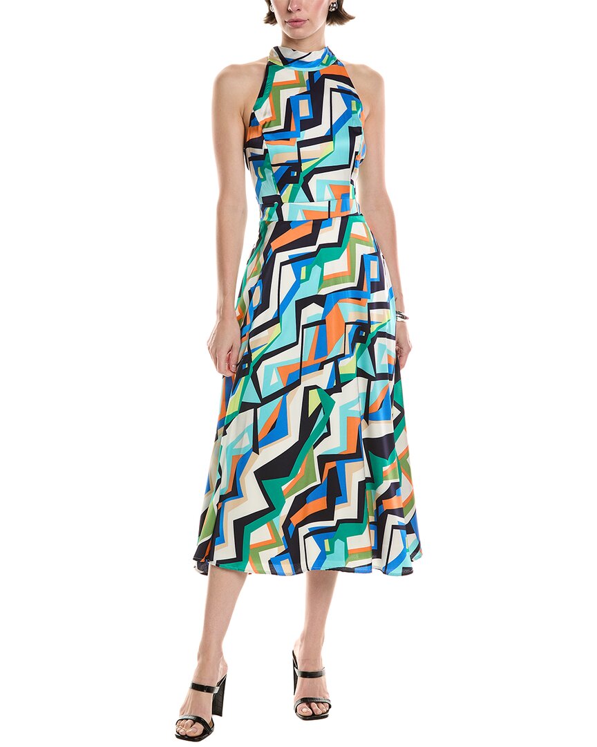 Tahari Asl Halter Midi Dress
