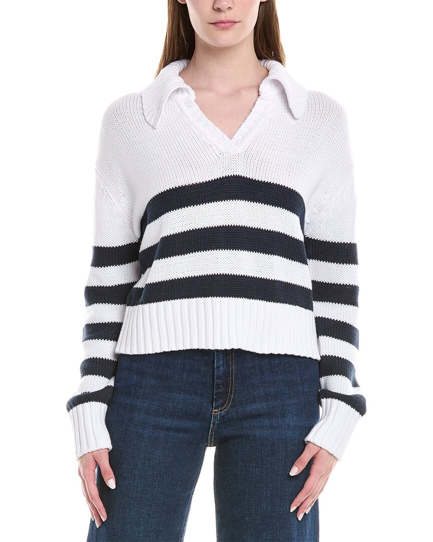 Splendid Parker Polo Stripe Cotton Sweater