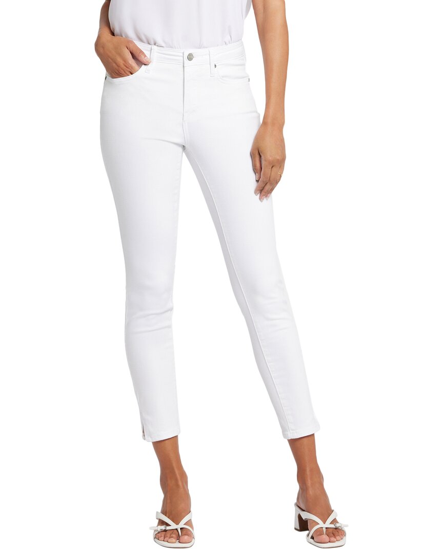 Nydj Petites Marilyn High Rise Ankle Jeans In Optic White