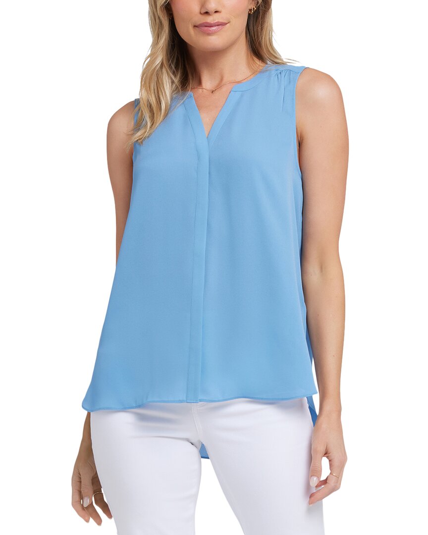 Nydj Sleeveless Pleat Back Blouse