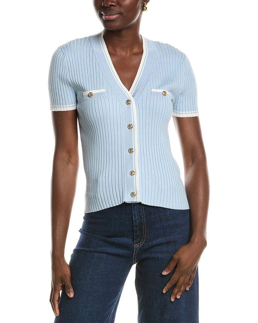 Nvlt V-neck Cardigan In Blue