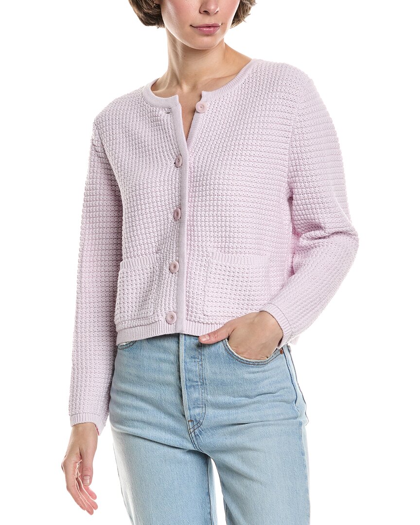 Lilla P Jackie Cardigan In Purple