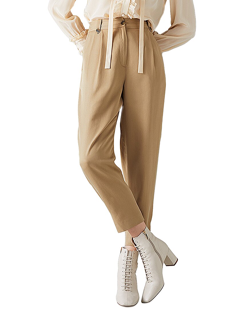 Lk Bennett Amy Trouser In Brown