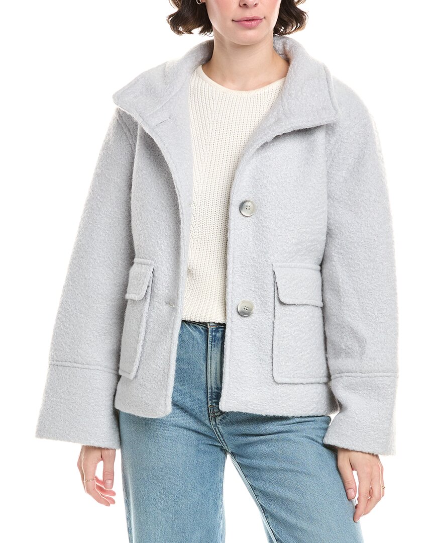 Sam Edelman Stand Collar Jacket In Gold