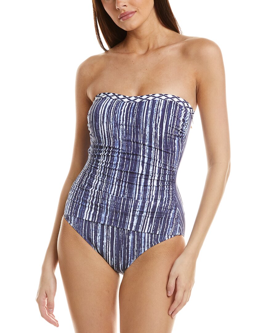 Tommy Bahama Sanibelle Blues Bandeau One-piece