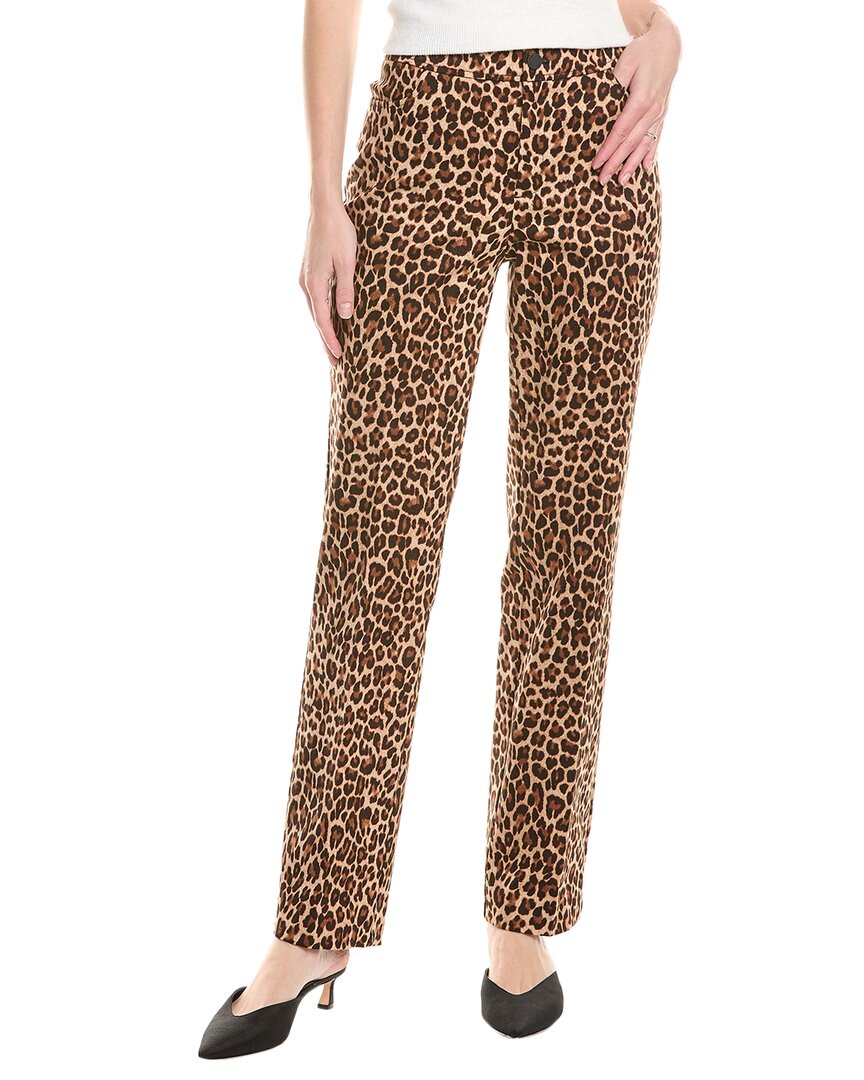 Anne Klein Boot Leg Pant In Brown