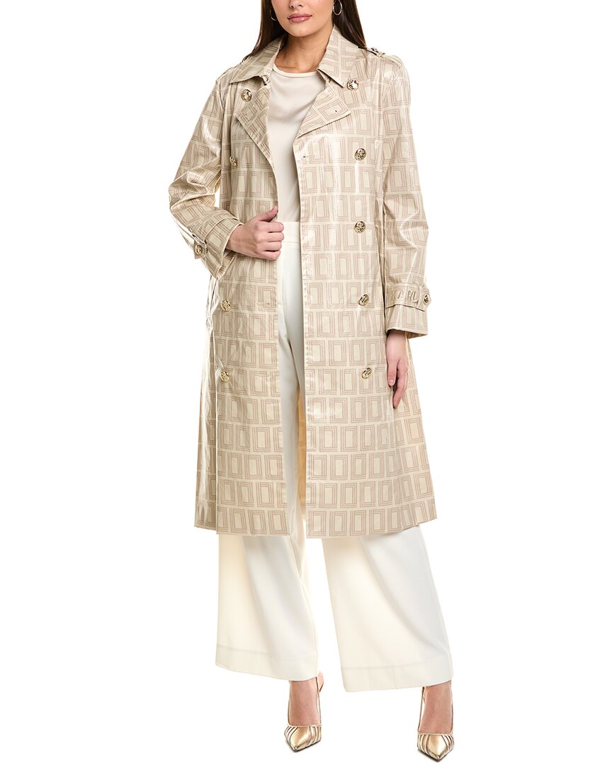 Karl Lagerfeld Double L Trench Coat