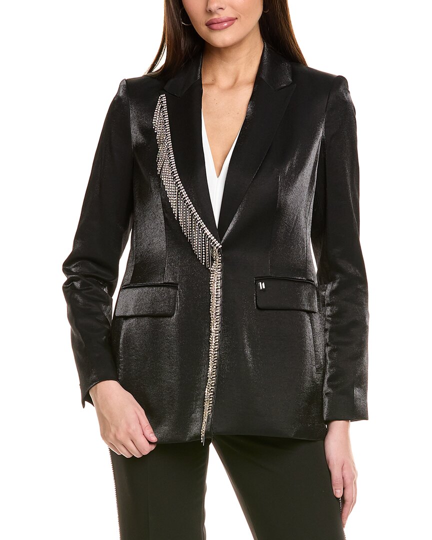 Karl Lagerfeld Rhinestone Trim Blazer