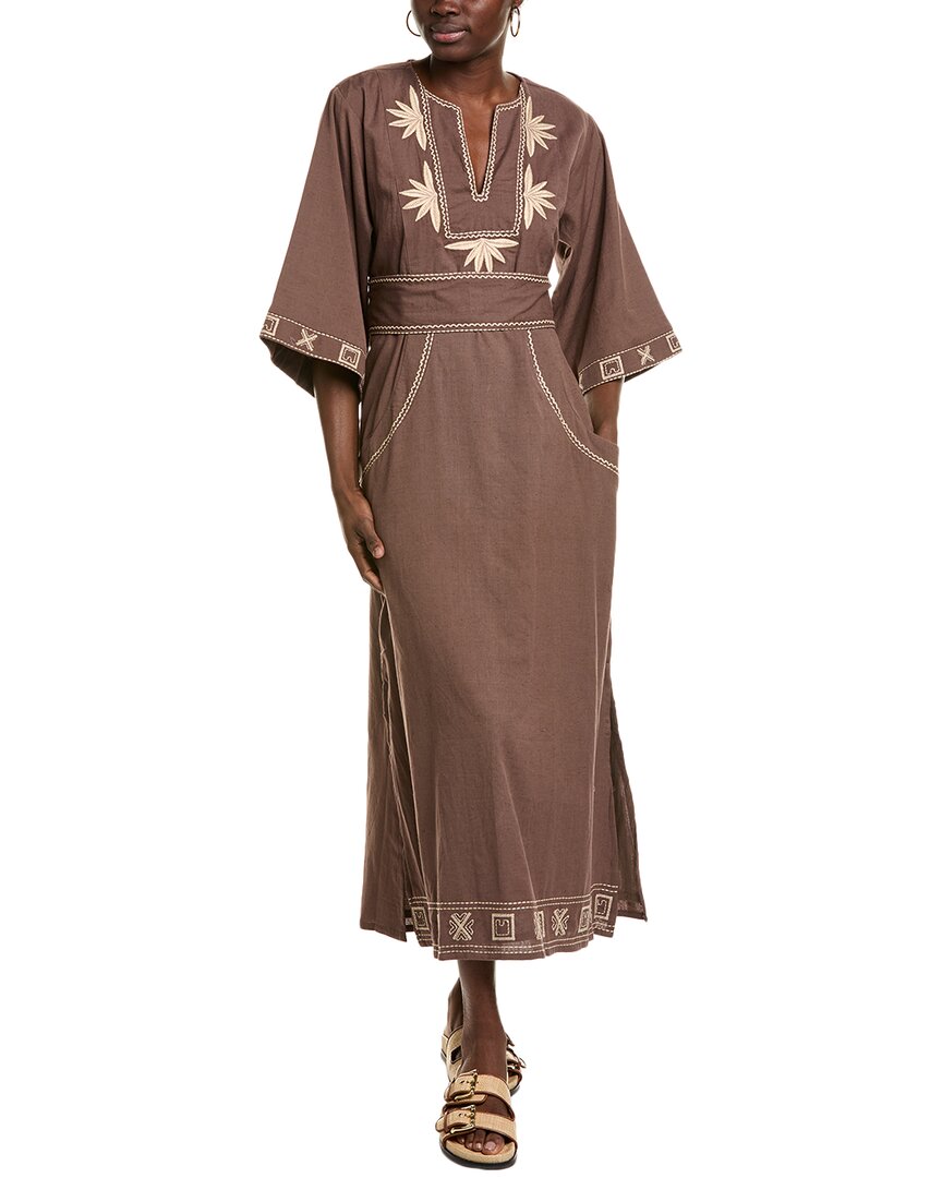 Phie Collective Arizona Long Tunic In Brown