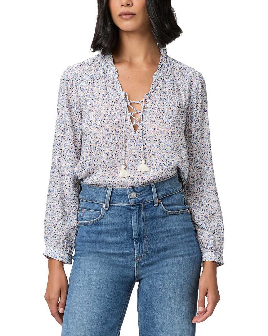 PAIGE PAIGE SHARENE LINEN-BLEND TOP 