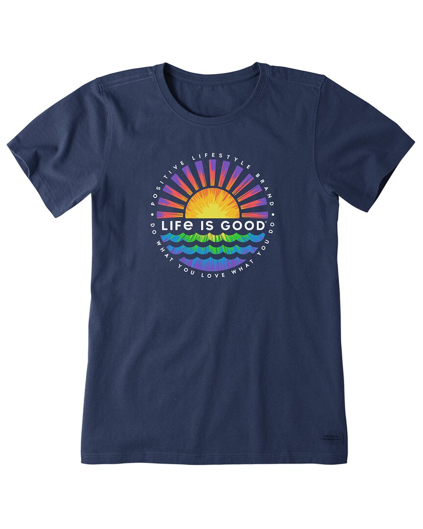 Life Is Good Crusher Lite T-shirt In Blue