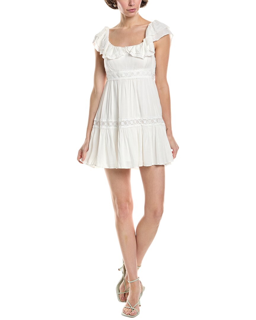Marion Lace Trim Mini Dress