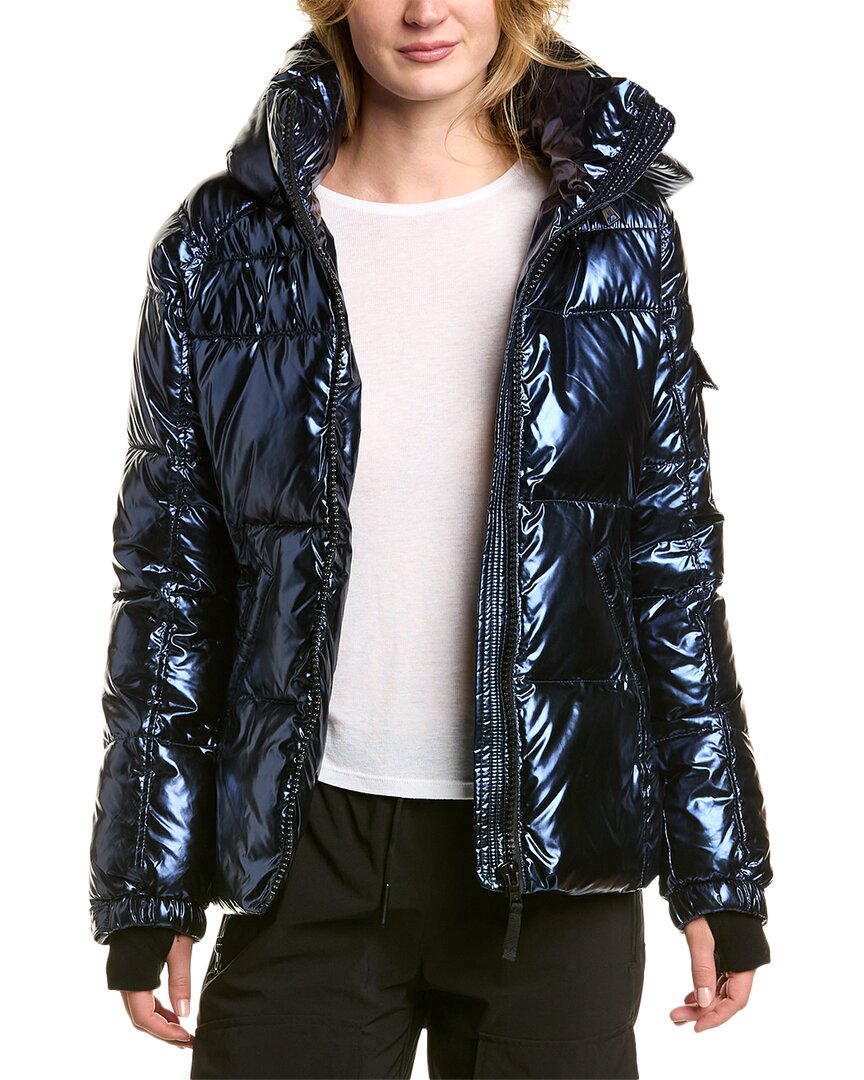 S13 Kylie Metallic Jacket In Blue