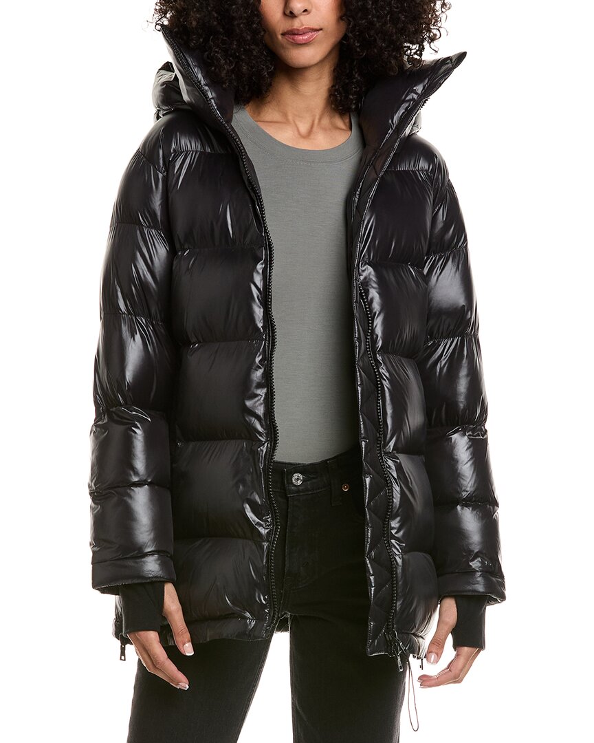 S13 Bond Oversized Puffer Coat In Black