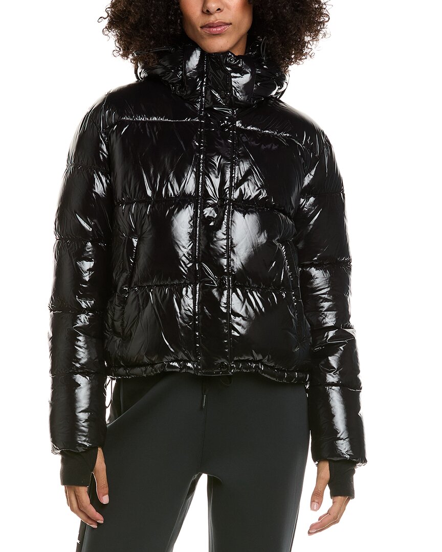S13 Lexie Shine Puffer Jacket In Black