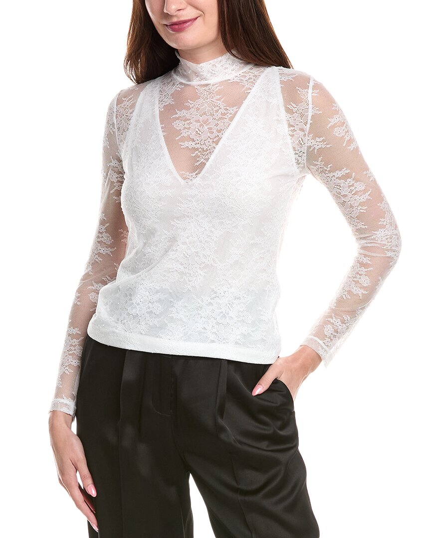 Maje Lace Top In White
