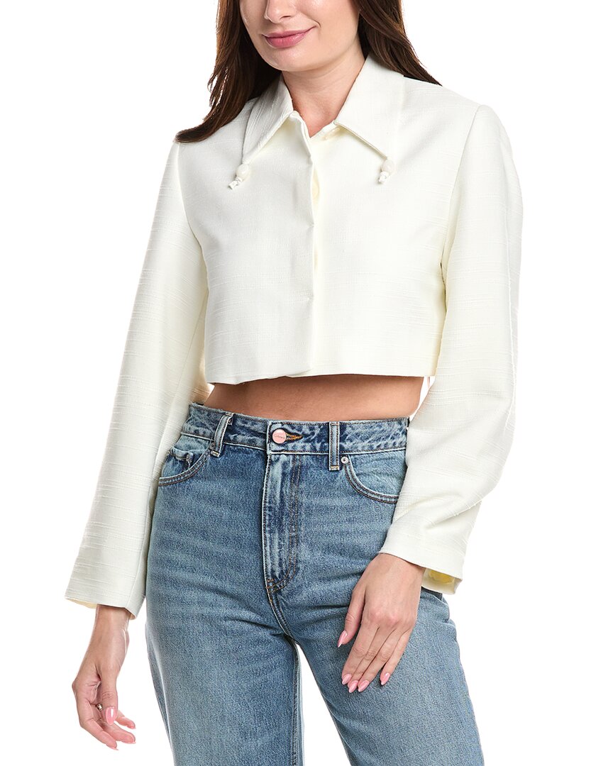 Ganni Linen-blend Blazer