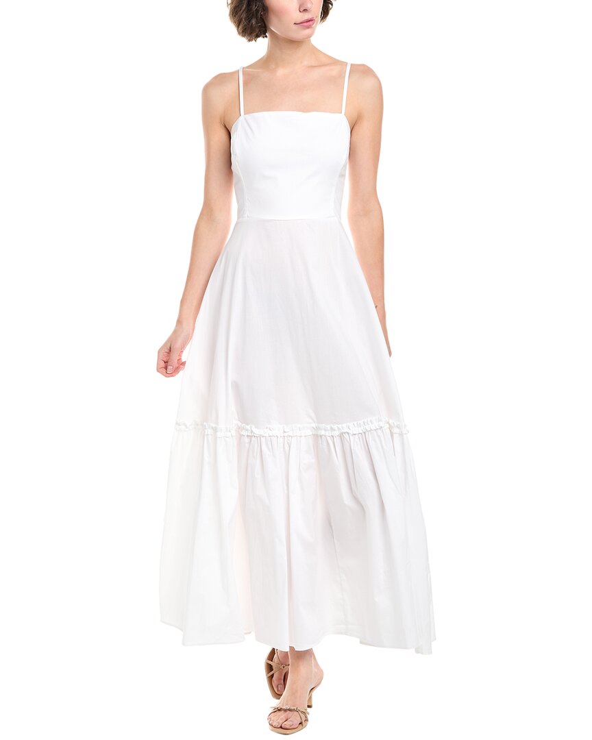 Weworewhat Sleeveless Ruffle A-line Midi Dress