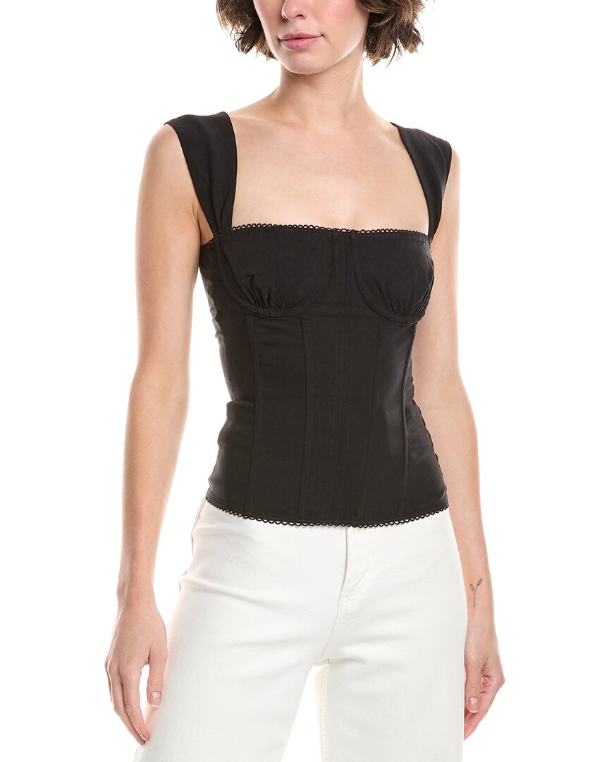 Weworewhat Ruched Cup Corset Top