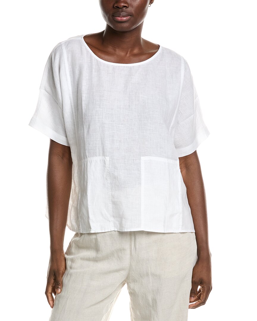 Eileen Fisher Linen Box Top