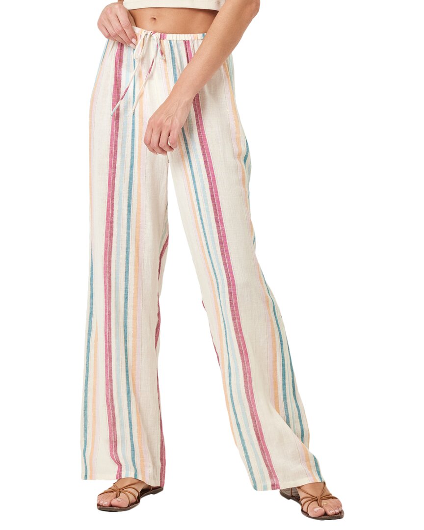 L*space Lily Linen-blend Pant In Multi