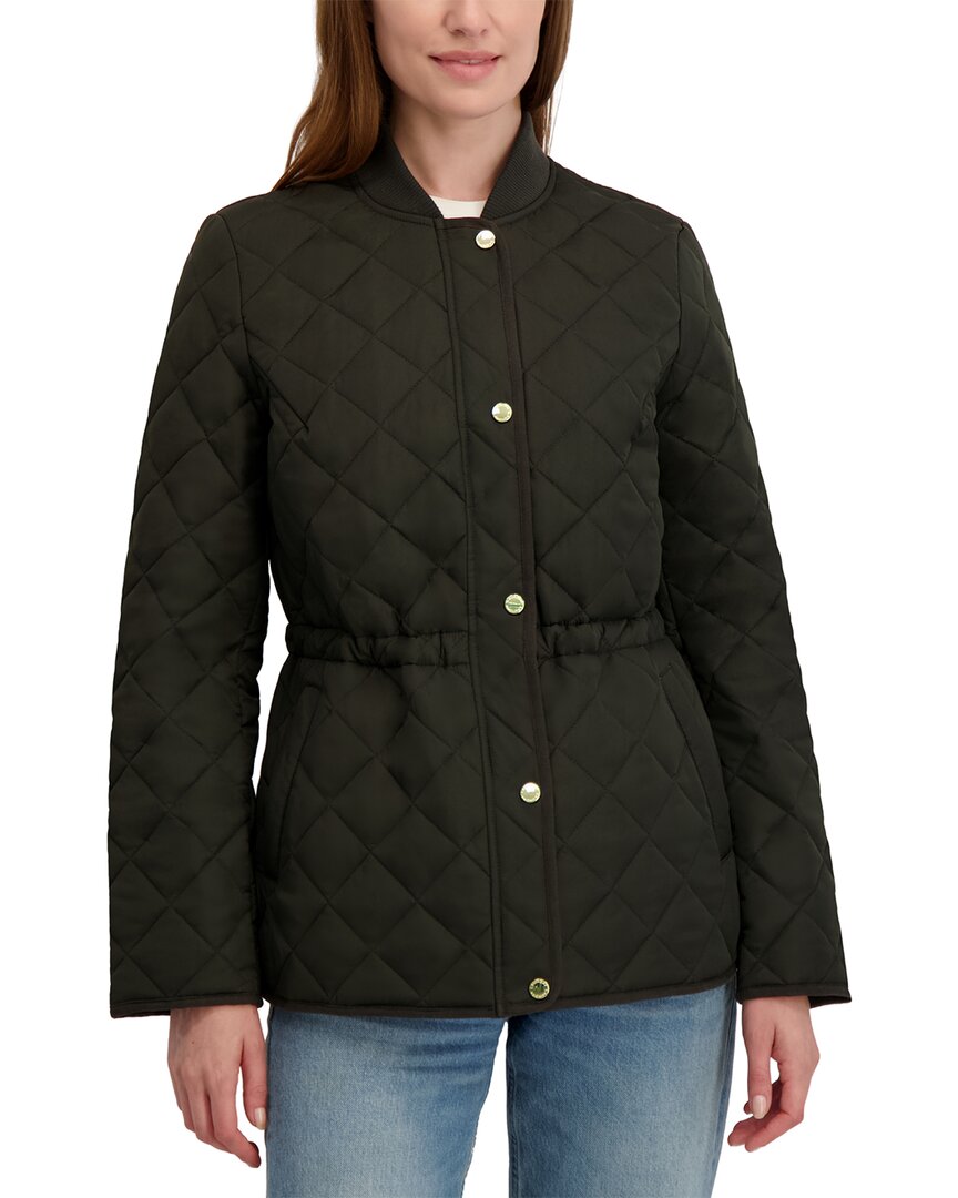 Laundry By Shelli Segal Snowchic Diamond Quilted Jacket In Multi