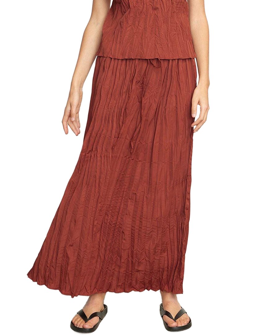 Modern Citizen Ariel Tie-Front Crinkled Skirt