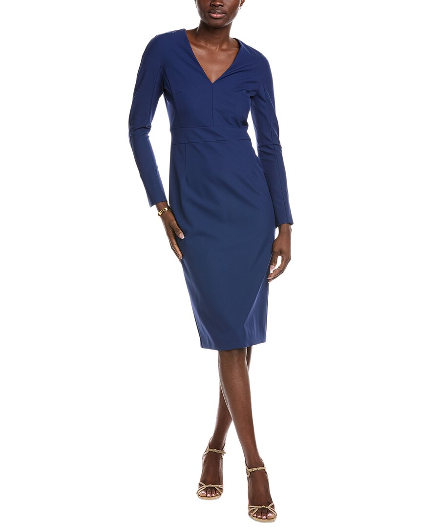 Hugo Boss Dakeria Sheath Dress In Blue