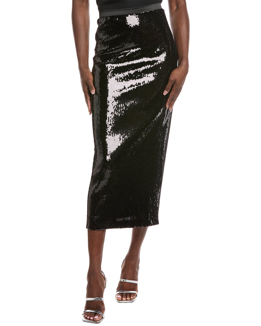Hugo Boss Eluxia Sequinned Skirt In Black