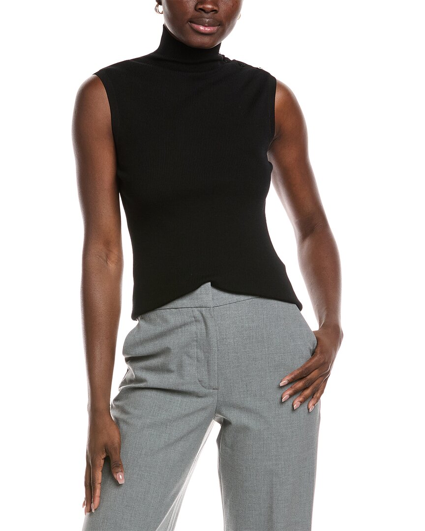 Hugo Boss Wool Sweatervest In Black