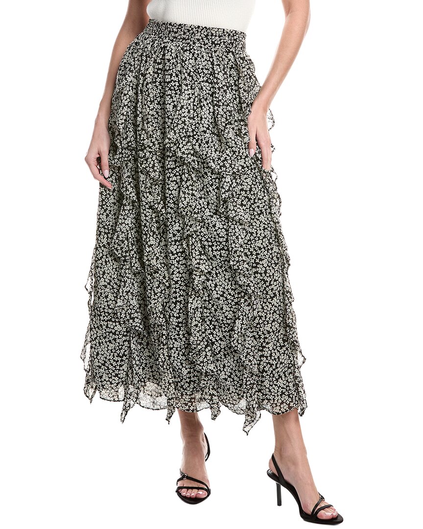 1.STATE Printed Ponte Pencil Skirt