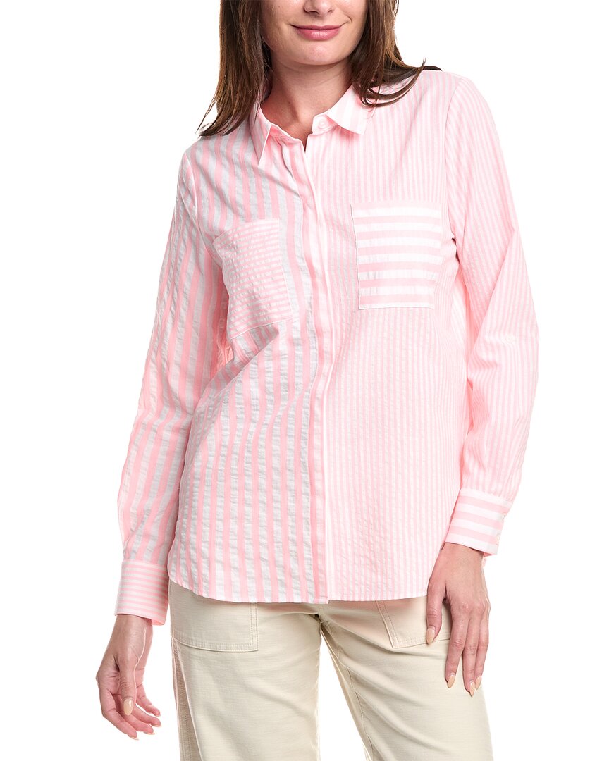 Renuar Woven Blouse In Pink