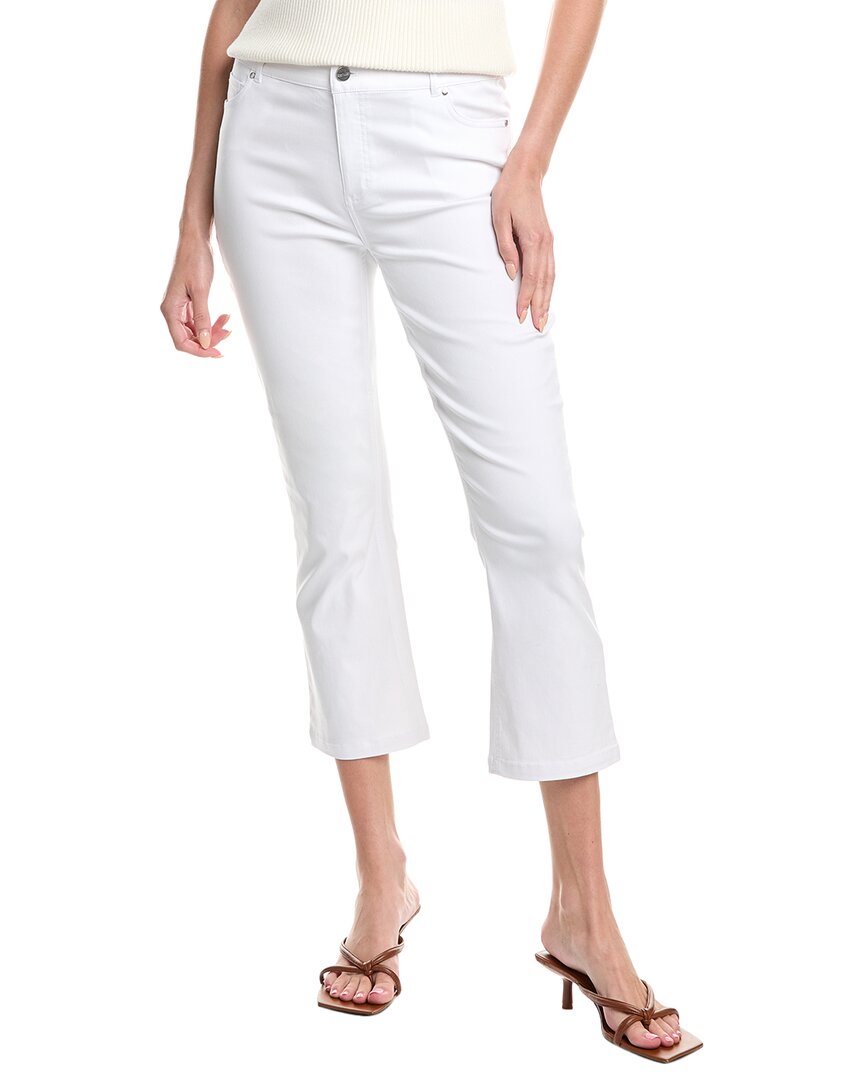 Renuar Cropped Denim Pants In White In White