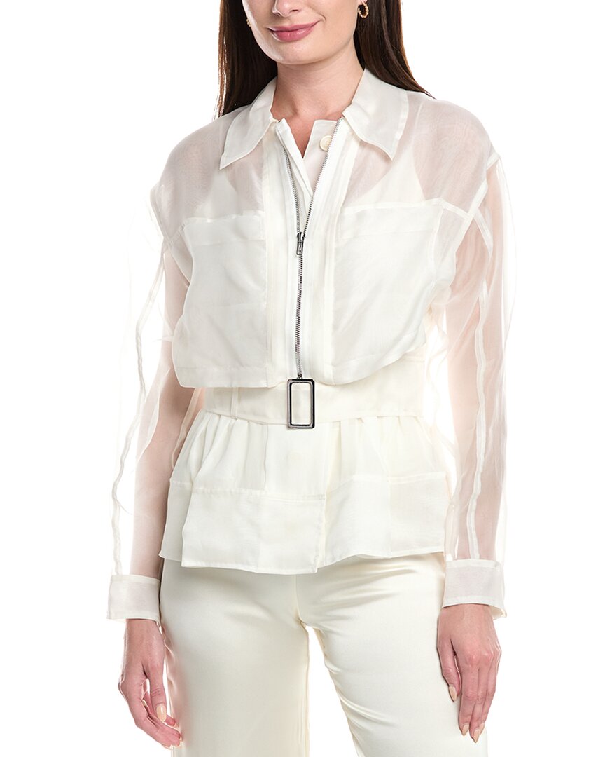 3.1 Phillip Lim Organza Silk Top